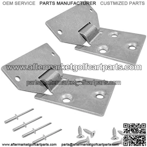 EZGO Golf Cart Seat Hinge Bottom and Plate for EZGO TXT/Medalist Golf Cart 1995-up EZGO MPT Shuttle Workhorse Series 2001-up OEM# 71610-G01 71610G01 71609-G01 71609G01
