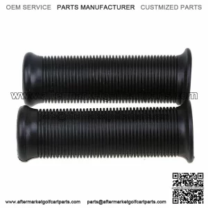 Pair Handle Bar Hand Grips ATV Black Fit 7/8" 1" Honda Cafe Racer Clubman Custom