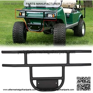 Front Golf Cart Brush Guard Tubular Bumper Fits 1981 and Up Club Car DS Gas and Electric Models Black Club Car Precedent Front Brush