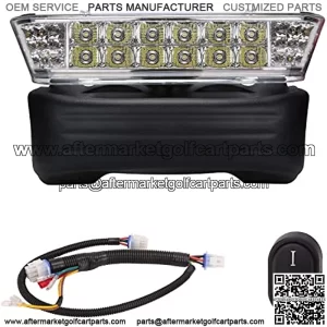 Club Car Precedent Headlight Bumper,12V LED Golf Cart Headlight for Club Car Precedent G&E 2004-up