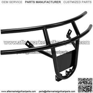 Golf Cart Front Bumper Brush Guard Compatible with 2008-2015 EZGO RXV Gas OR ELEC Black Powder Coated