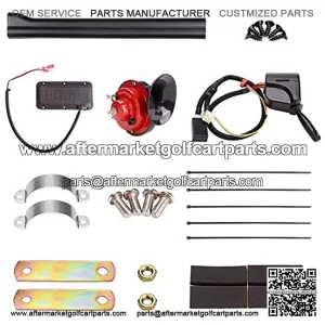 Universal Golf Cart Turn Signal Kit with Horn Brake Light Switch, 9-Pin Plug Upgrade Wiring Harness - 12V