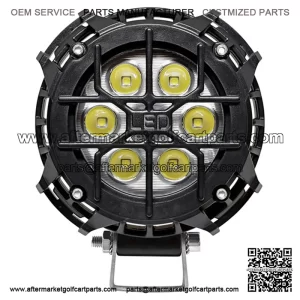 4" Golf Cart LED Utility Spotlight - 12V-30V (21 Watt / 2,000 Lumens, Fits All Carts)