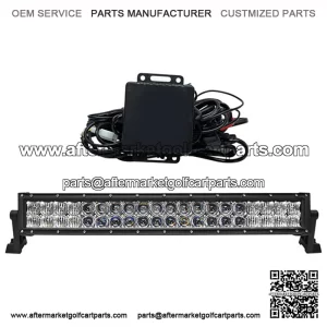 21.5" RGB Custom Color Golf Cart LED Utility Light Bar -12V (120 Watt / 7,800 Lumens, Fits All Carts)