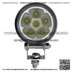 2.25" Golf Cart LED Utility Spotlight - 12-24V (18 Watt / 1,350 Lumens, Fits All Carts)