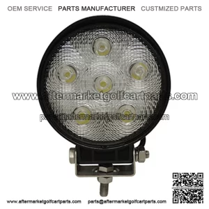 4.5" Golf Cart LED Utility Floodlight - 12V-24V (18 Watt / 1,350 Lumens, Fits All Carts)