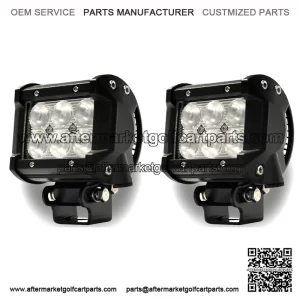 4" Golf Cart LED Lights - Flood Light Pack (Set of 2)