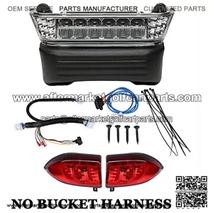 Precedent Light kit compatible with Precedent Golf Cart Headlight Taillight Asseembly for 2008 and Newer models - Not Street Legal and No Bucket Harness