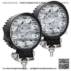 Exzeit Waterproof LED Pods, 54W 3800LMS 60Flood Offroad Light with CREE Led Chips, Off Road Lights, Led Work Lights for Truck Trator Jeep ATV UTV Golf cart Boat, 12v/24v (3.5 inch)