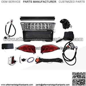 Golf Cart Parts & Accessories Club Car Precedent Deluxe Street Legal LED Light Kit 2008+ w/Hi-Low Beams