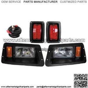 Yamaha G14 - G22 Golf Cart Headlight & LED Tail Light Kit