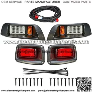 TXT Light Kit Compatible with EZGO TXT Golf Cart LED Headlight & Tail Light Kit 1996-2013 Gas and Electric