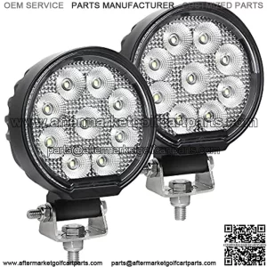 Waterproof LED Pods, 54W 3800LMS 60   Flood Offroad Light with CREE Led Chips, Off Road Lights, Led Work Lights for Truck Trator Jeep ATV UTV Golf cart Boat, 12v/24v (3.5 inch)