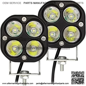 2 luces LED de 40 W, 3 pulgadas, luces antiniebla de trabajo, luces auxiliares para motocicleta, camin, SUV, ATV, UTV, carrito, barco, coche, golf