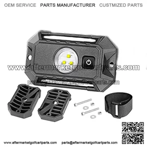 Luz LED de cpula, Auto Power Plus universal de montaje en barra de rodillo con interruptor de utilidad para el interior del coche, luces de lectura LED para UTV RZR Can-Am 4x4, camin, SUV carrito de