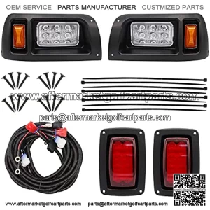 Club Car DS - Kit de faros delanteros y luces traseras para carrito de golf de 1993 en adelante, estilo de fbrica 101988002 101988001