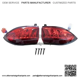 Club Car Precedent y Tempo - Luz trasera LED de 2004 en adelante, 12 V, 3 cables, 2 luces traseras de repuesto