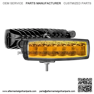 Luces antiniebla LED amarillas mbar para conduccin, barras de luces todoterde 5.8 pulgadas, impermeables, luces auxili de trabajo para navegacin, coche, camin, ATV, UTV, motocicleta, golf, ba