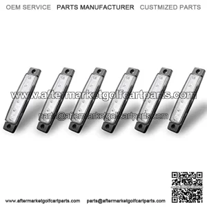 6Pcs Led Rock Lights, Strip Lights, Wheel Well Lights, Led Underglow Kit for Golf Cart, Trucks, Jeep Wrangler, RZR, Offroad, F150, F250, Snowmobile (White)