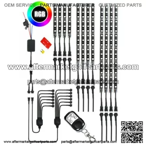 12PC LED Strip Custom Golf Cart Lighting Under Glow Neon for Club Car EZGO