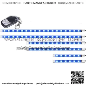 6PCS LED Light Strip Underglow Neon Lamp For Club Car EZGO Yamaha Golf Cart Kart