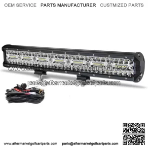 20" Bumper Led Work Light Bar + Wiring Kit For Club Car EZGO Golf Cart VS 22"