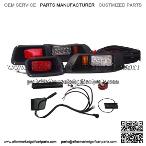 Premium EZGO TXT Golf Cart Street Legal LED Light Kit With Turn & Brake Lights