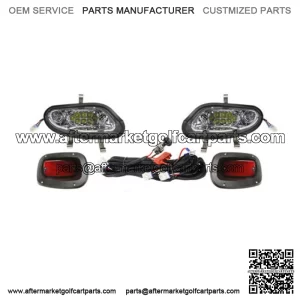 EZGO TXT 2014-UP Valor/Freedom Basic Light Kit LED Headlights w/ LED Taillights