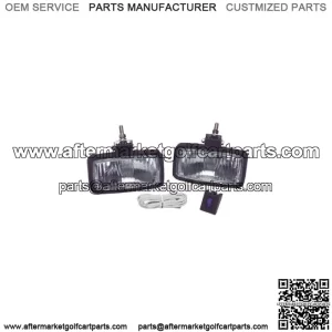 12-Volt Heavy Duty Halogen Headlight Set (Black Housing)(Universal Fit)