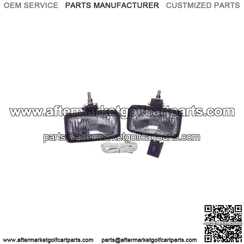 12-Volt Heavy Duty Halogen Headlight Set (Black Housing)(Universal Fit)