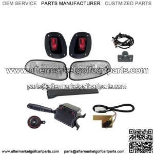 Deluxe LED Factory Style Street Package for E-Z-GO RXV Clear Lenses (08-15 Elec)