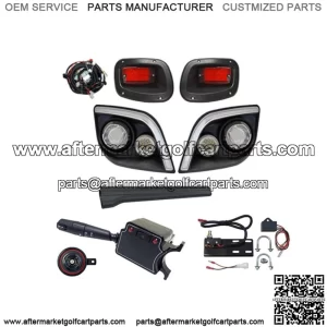 LED E-Z-GO EXPRESS (w/Colored Accent Lights) Deluxe Street Package Light Kit