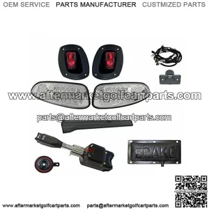 LED Clear Lens Factory Light Kit, E-Z-GO RXV 2008-2015 (Standard, Pedal Mount)