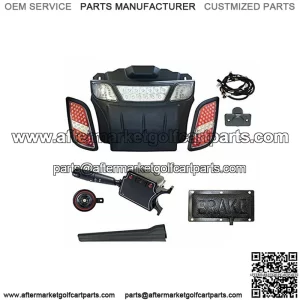 E-Z-GO RXV LED High/Low Beam Light Bar and LED Tail Lights Street Legal Kit