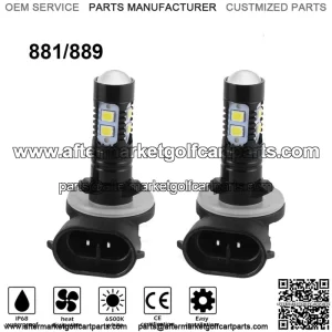 New Listing2x LED Headlight Bulbs 6000K 160W Fit For Precedent Cart Club Car DS 1999-2004