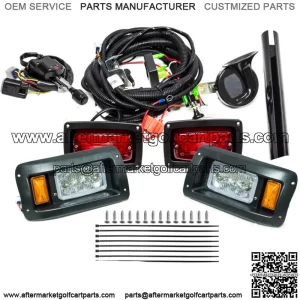 LED Headlight & Tail Light Kit Deluxe Street Package for Club Car DS Golf Cart