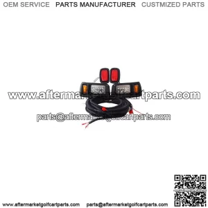 Club Car DS LED Light Kit Adjustable Headlights / Tail Lights 93+ G&E Golf Cart