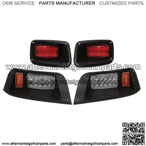 EZGO TXT Golf Cart  LED Headlight & Tail Light Kit 1996-2013 Gas and Electric