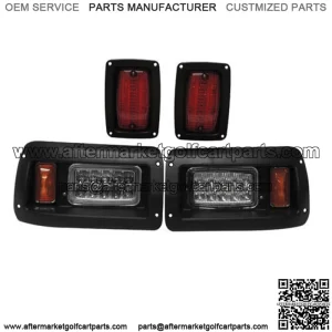 Club Car DS Golf Cart LED Headlight & Tail Light Kit 1993-UP Gas and Elec Models