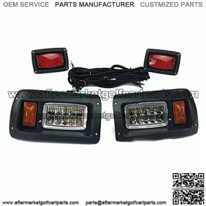 Club Car DS Adjustable LED Headlights & LED Tail-Lights Kit 1982 & UP