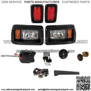 Club Car DS Golf Cart LED Headlight & Tail Light Kit Deluxe Street Package
