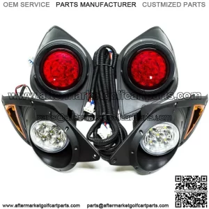 Full LED Light Kit Head & Tail Lights for Yamaha G29 YDR Drive Golf Cart 2007 Up