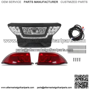 12V Basic Edition LED Headlight/Tail Light Kit For Club Car Precedent 2004-2008