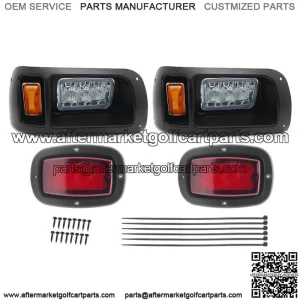 Golf Cart LED Light Kit Headlight and Tail Light Kit For Club Car DS 1993 UP US