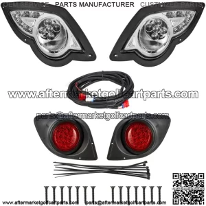 FITS For Yamaha G29/Drive Golf Cart LED Headlight & LED Tail Light Kit 2007-2022