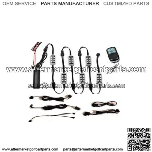 6x LED Body Glow Neon Accent Lights Pod Kit For Golf Cart EZGO CAR YAMAHA