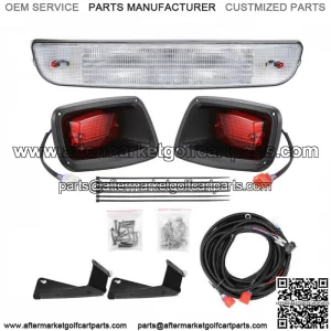 LED Light Kit For EZGO RXV Golf Carts LED Headlights Tail Light Kit Set Package