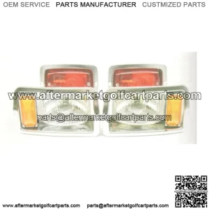 Club Car DS 1982-1992 Chrome Headlight Taillight Light Kit and Harness