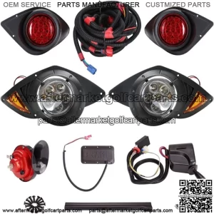 Golf Cart LED Headlight Tail Light Kit for Yamaha G29 Drive 07+ Golf Cart