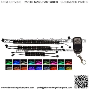 LED Custom Golf Cart Lighting Under Glow Neon Lights Kit for Caddy Club Car EZGO